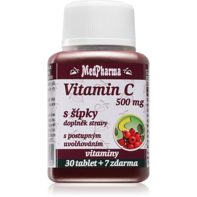 MedPharma Vitamin C 500 mg s šípky tablety pre normálnu funkciu imunitného systému a na ochranu buniek pred oxidačným stresom 37 tbl kúpite na Notino.sk
