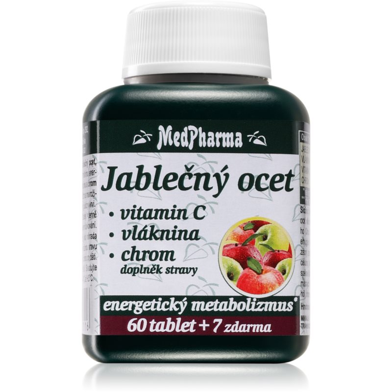 MedPharma Jablkový ocot + vláknina + vitamín C + chróm tablety na podporu metabolizmu 67 tbl kúpite na Notino.sk