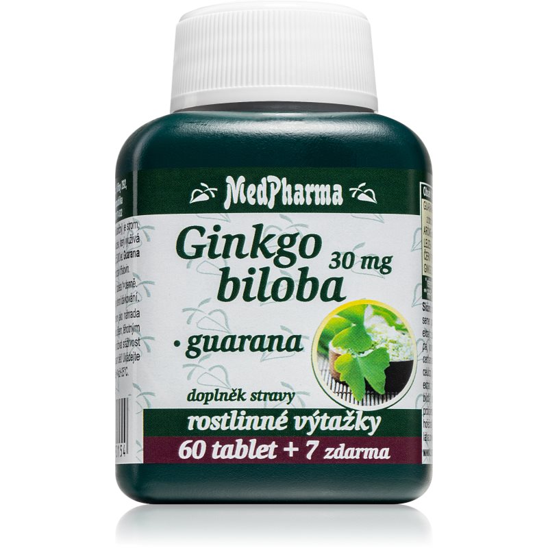 MedPharma Ginkgo biloba + Guarana tablety na podporu fyzického a duševného zdravia 67 tbl kúpite na Notino.sk