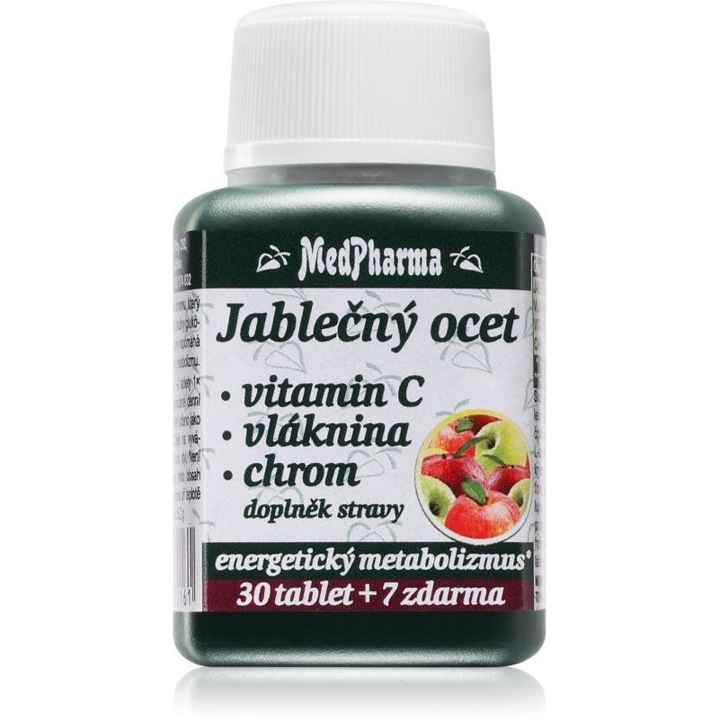 MedPharma Jablkový ocot + vláknina + vitamín C + chróm tablety na podporu metabolizmu 37 tbl kúpite na Notino.sk