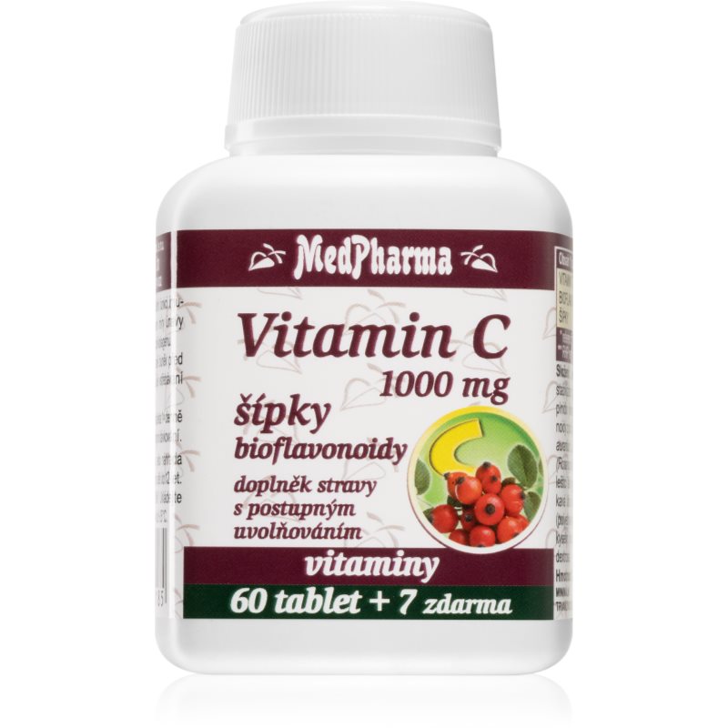 MedPharma Vitamin C 1000 mg s šípky tablety na podporu imunitného systému, pre krásnu pleť a nechty 67 tbl kúpite na Notino.sk