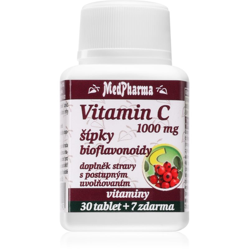 MedPharma Vitamin C 1000 mg s šípky tablety pre normálnu funkciu imunitného systému a na ochranu buniek pred oxidačným stresom 37 tbl kúpite na Notino.sk