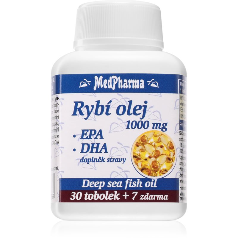MedPharma Rybí olej 1000mg+EPA+DHA tob.37