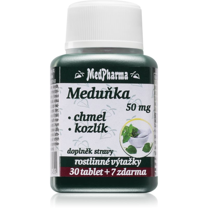 MedPharma Meduňka + chmel + kozlík tablety na normálnu funkciu srdca a ciev 37 tbl kúpite na Notino.sk
