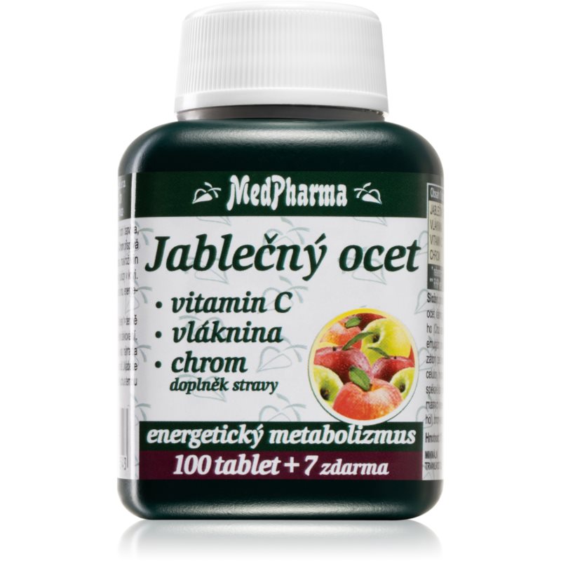MedPharma Jablečný ocet+vlák.+vit.C+chrom tbl.107 koupíte na Notino.cz