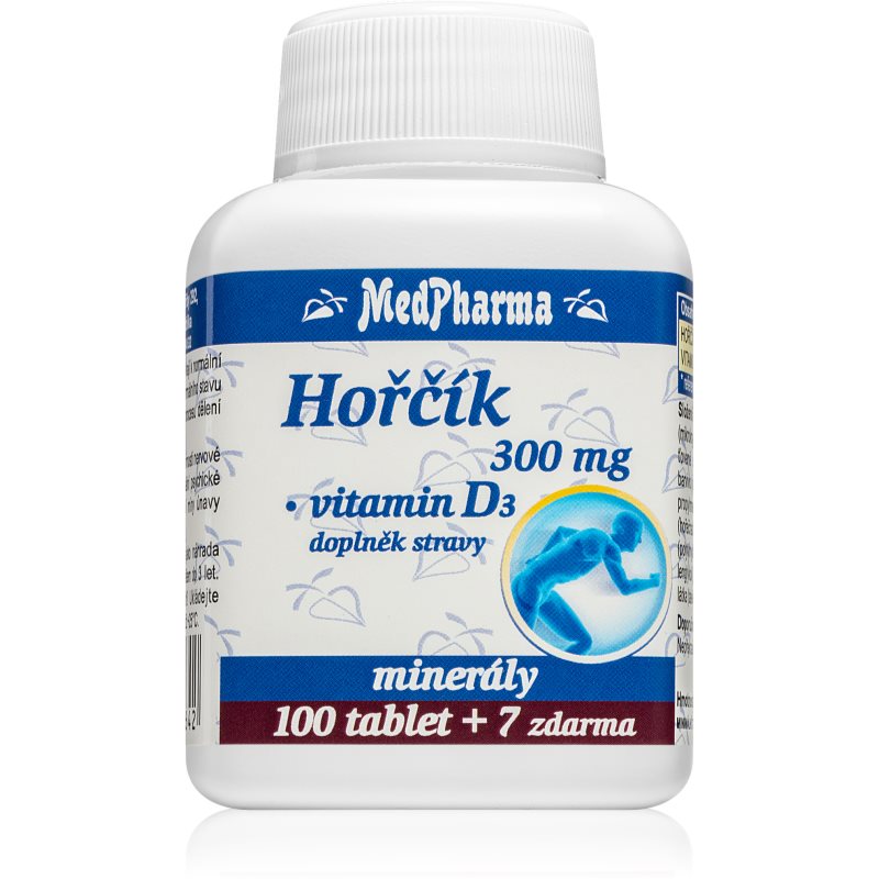 MEDPHARMA Horčík 300 mg + vitamín D 100 + 7 tabliet ZADARMO kúpite na Notino.sk