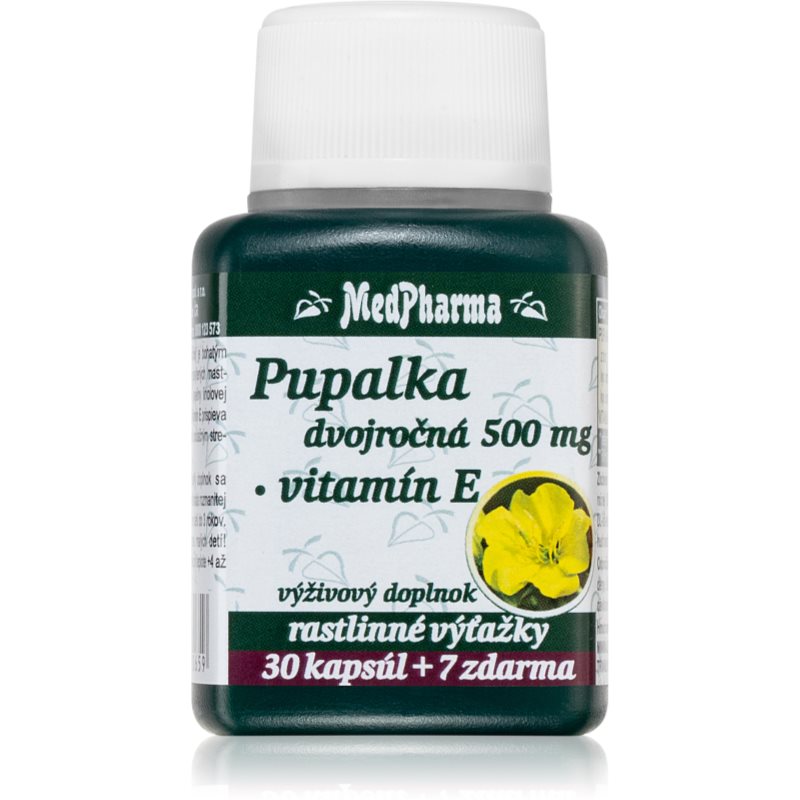 MedPharma Pupalka dvouletá 500 mg + vitamin E tobolky na podporu ochrany buniek pred oxidačným stresom 37 tbl kúpite na Notino.sk
