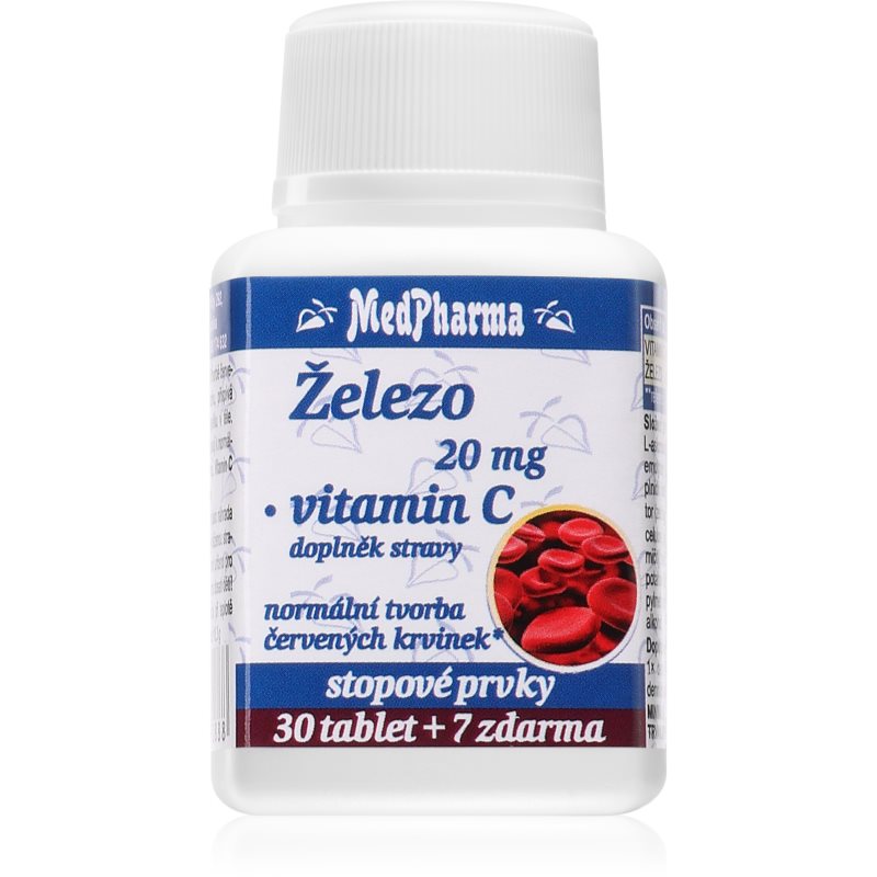 MedPharma Železo 20 mg + vitamin C 37 tablet
