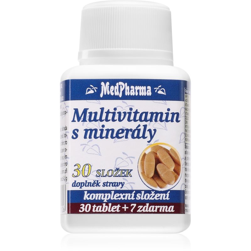 MedPharma Multivitamín s vitamínmi 30 zložiek tablety s multivitamínovým komplexom 37 tbl