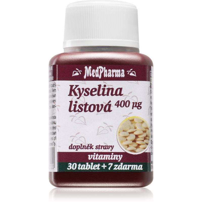MedPharma Kyselina listová 400 µg tablety pre tehotné a dojčiace ženy 37 tbl kúpite na Notino.sk