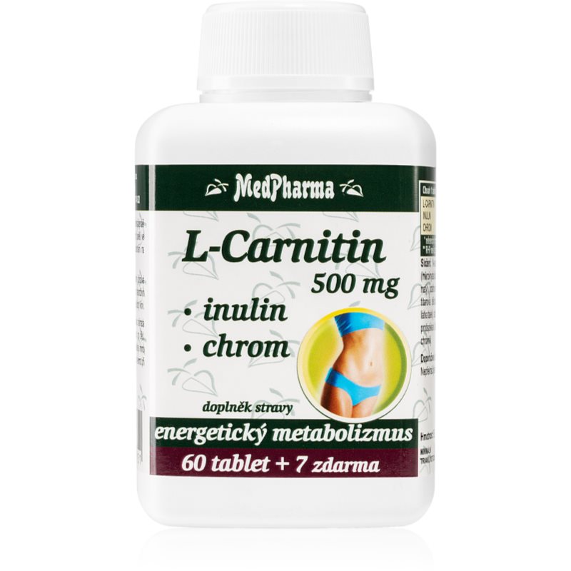 MedPharma L-Carnitin 500mg+Inulin+Chrom tbl.67 koupíte na Notino.cz