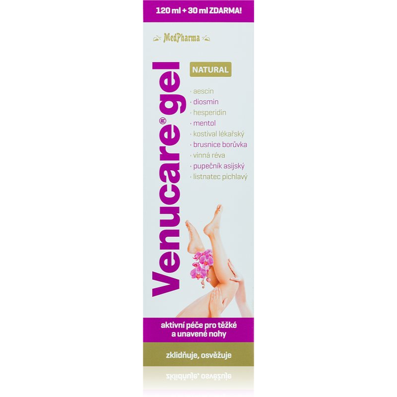 E-shop MedPharma Venucare gel natural gel na unavené nohy 150 ml