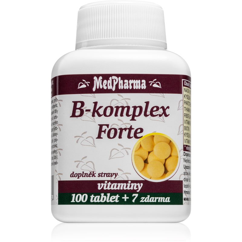 MedPharma B-komplex Forte tablety na podporu energetického metabolizmu 107 tbl kúpite na Notino.sk