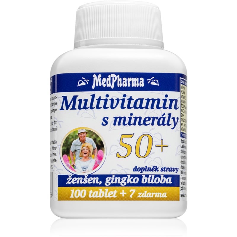MedPharma Multivitamín s vitamínmi 50+ tablety s multivitamínovým komplexom 107 tbl