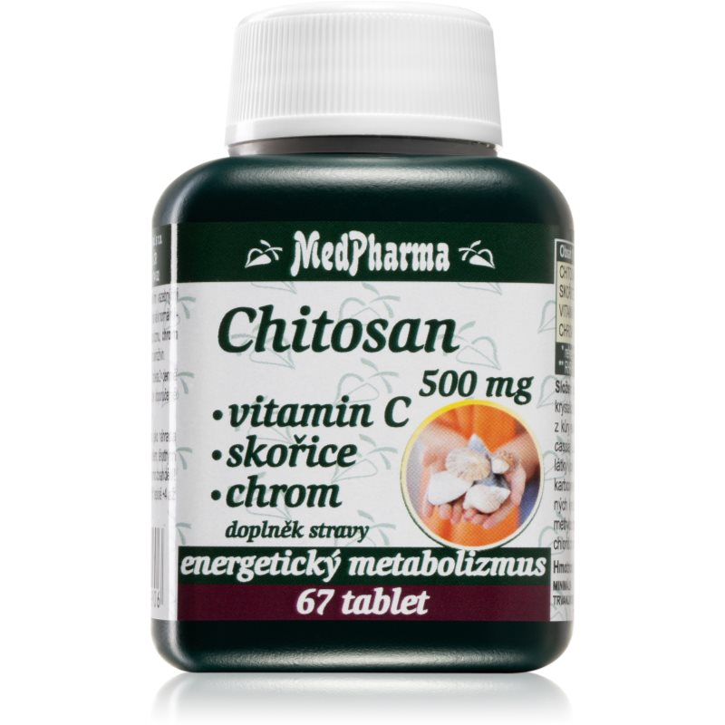 MedPharma Chitosan 500 mg s vitaminem C tablety na podporu metabolizmu 67 tbl