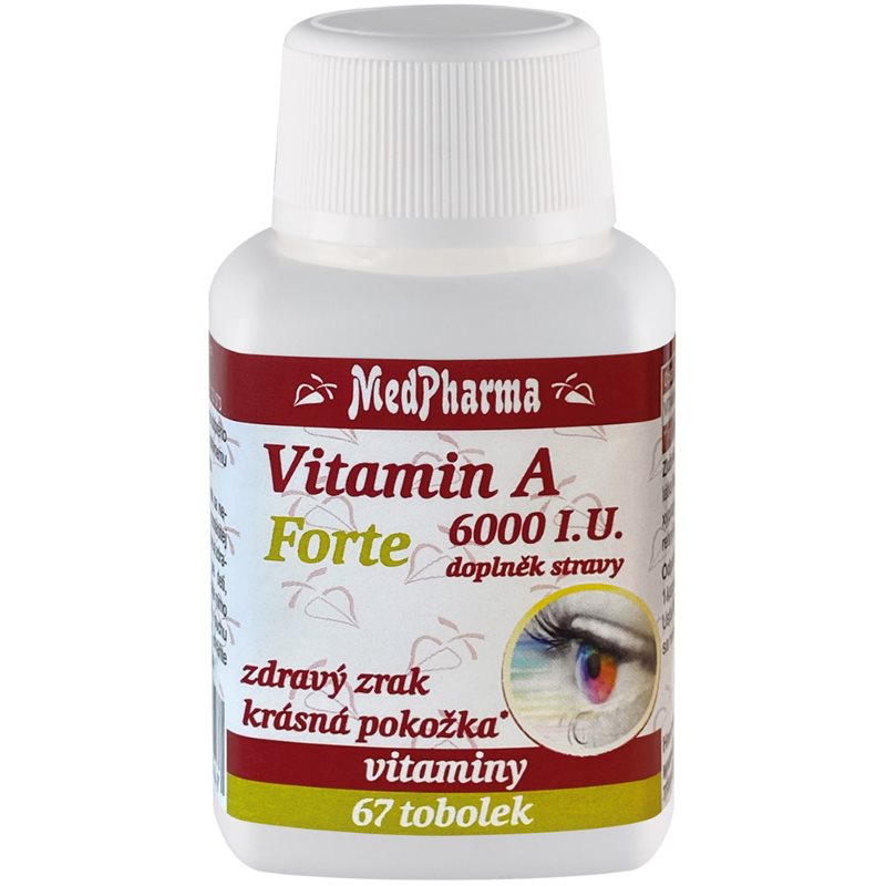 MedPharma Vitamin A 6000 I.U. Forte tobolky zrak a pokožka 67 tbl kúpite na Notino.sk