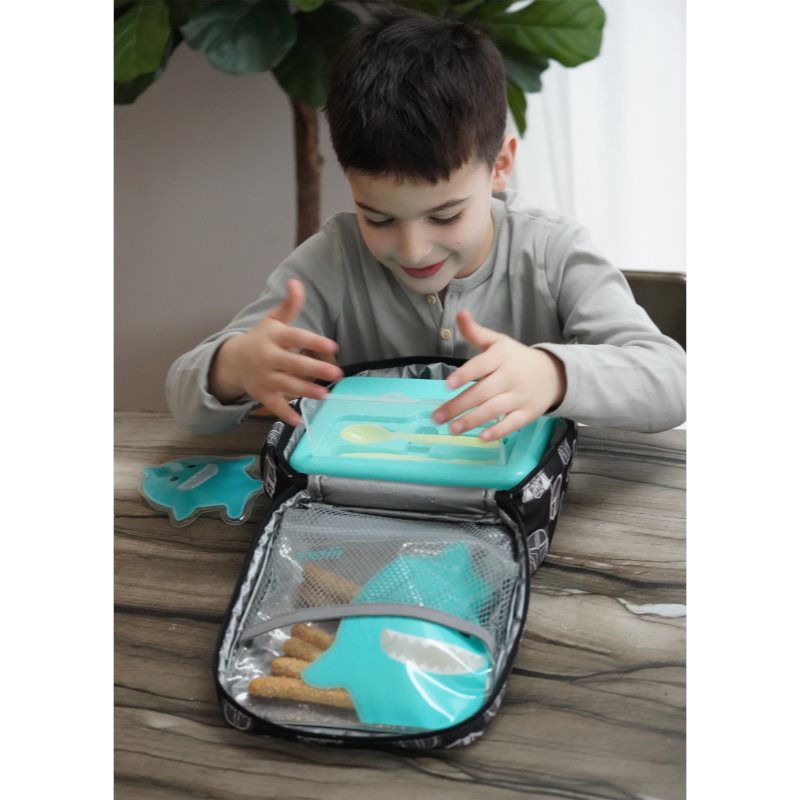 Melii Bento Box svačinový box Blue, Mint, Lime 1446 ml (obrázek 5)
