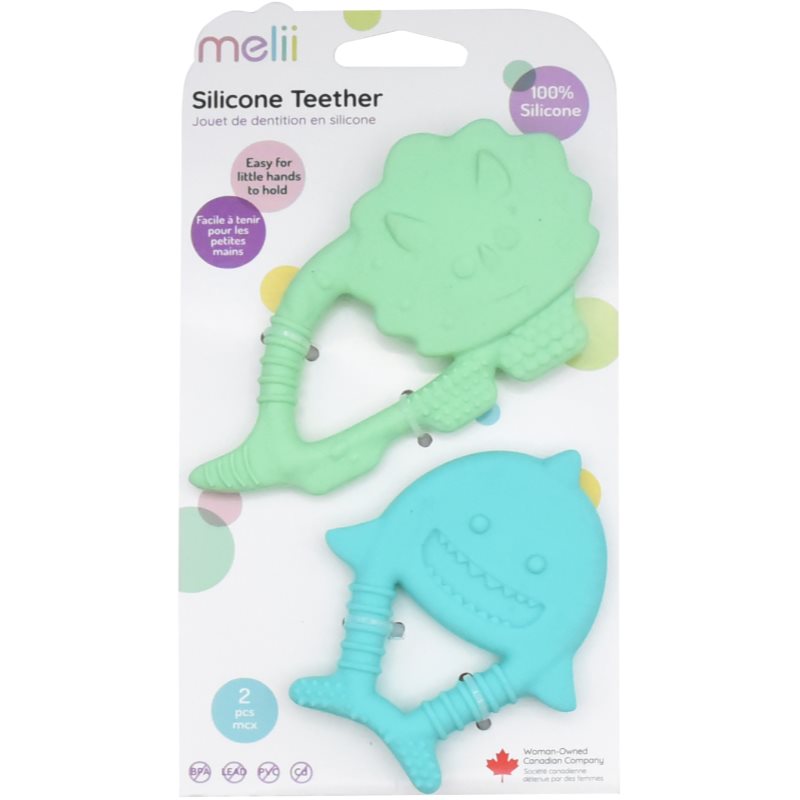 Melii Teethers Beißring Dino & Shark 2 St.