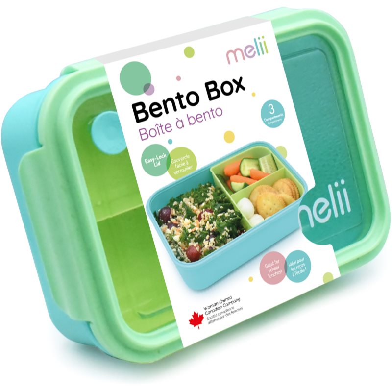 Melii Bento Box кутия за закуска Blue, Mint, Lime 1250 мл.