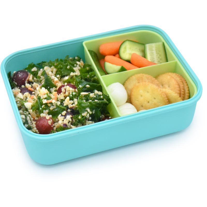Melii Bento Box svačinový box Blue, Mint, Lime 1250 ml (obrázek 3)