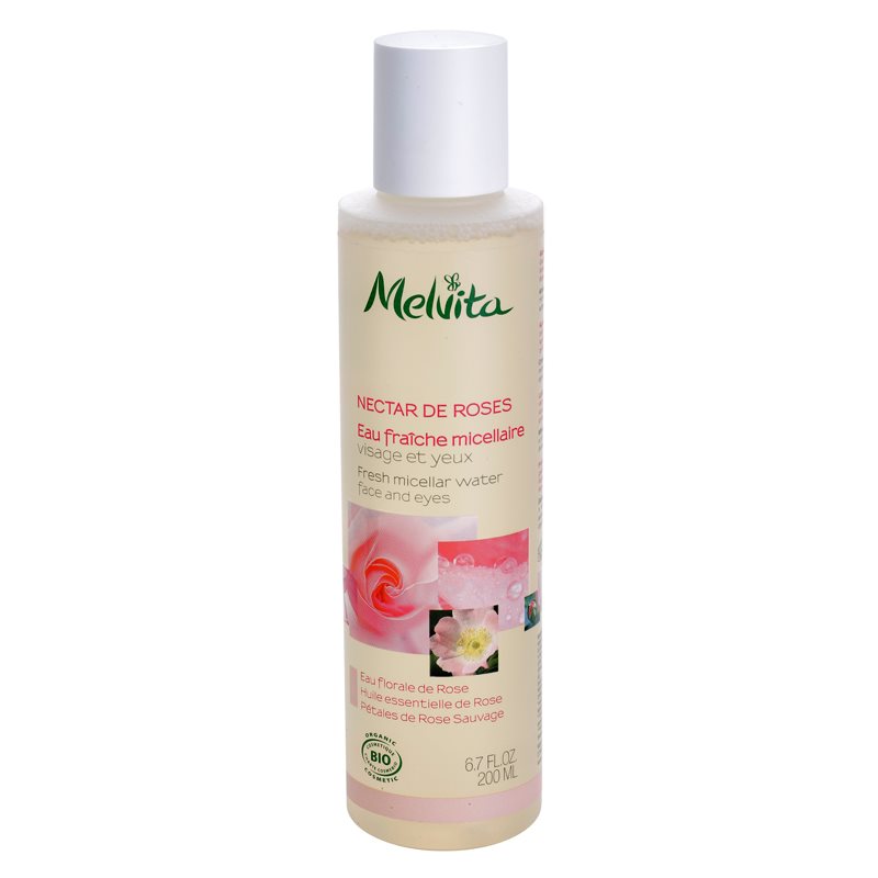 Melvita Nectar de Roses erfrischendes Mizellenwasser für Gesicht und Augen 200 ml