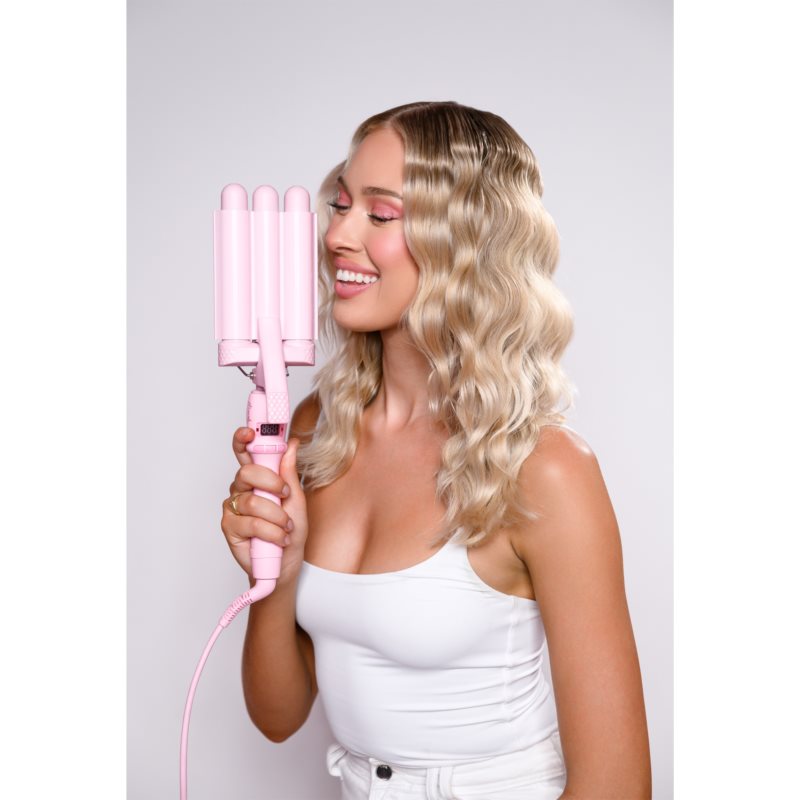 Mermade Mini Waver 25 Mm потрійні щипці для завивки для волосся Pink 1 кс