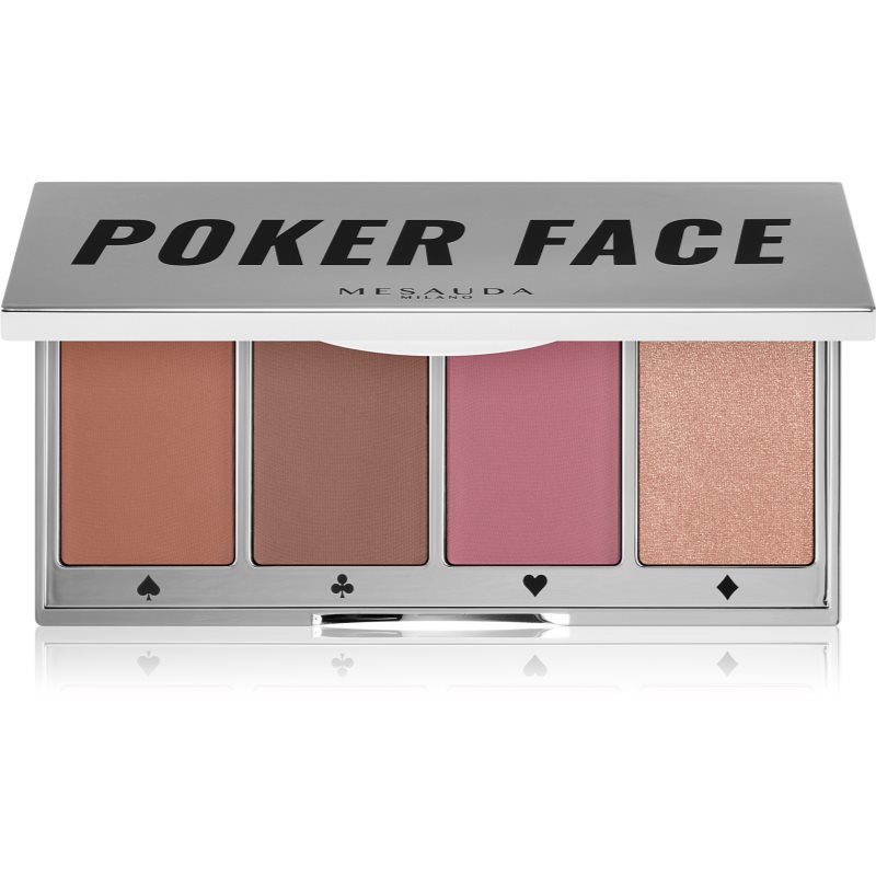 Mesauda Milano Poker Face Palette For The Entire Face Shade 04 Dark 4x5 G