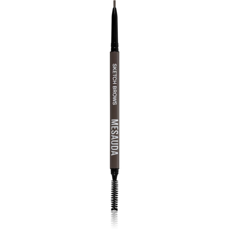 Mesauda Milano Sketch Brows автоматичний олівець для брів зі щіточкою відтінок 102 Brunette 0,09 гр
