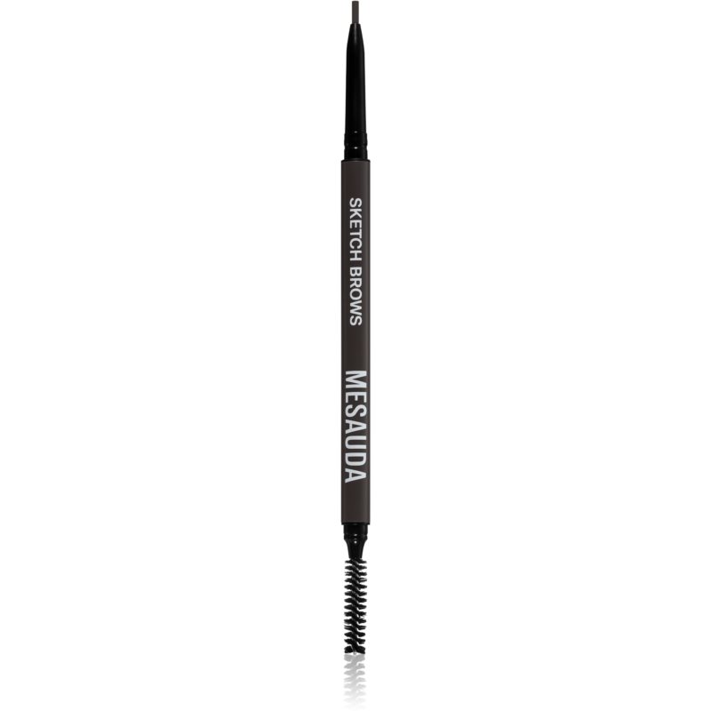 Mesauda Milano Sketch Brows автоматичний олівець для брів зі щіточкою відтінок 104 Dark 0,09 гр
