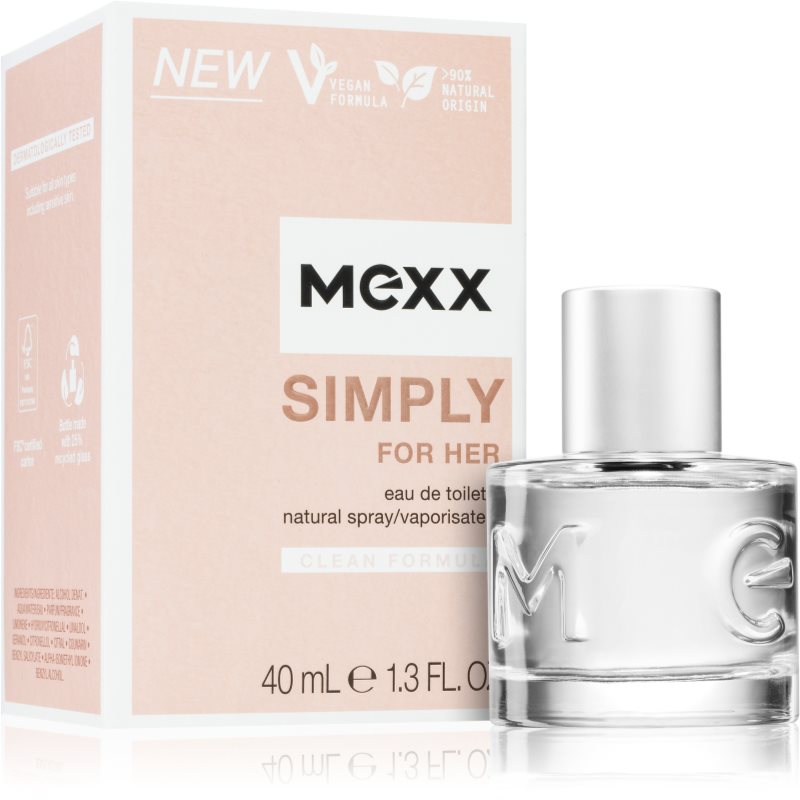 Mexx Simply For Her Eau De Toilette For Women 40 Ml