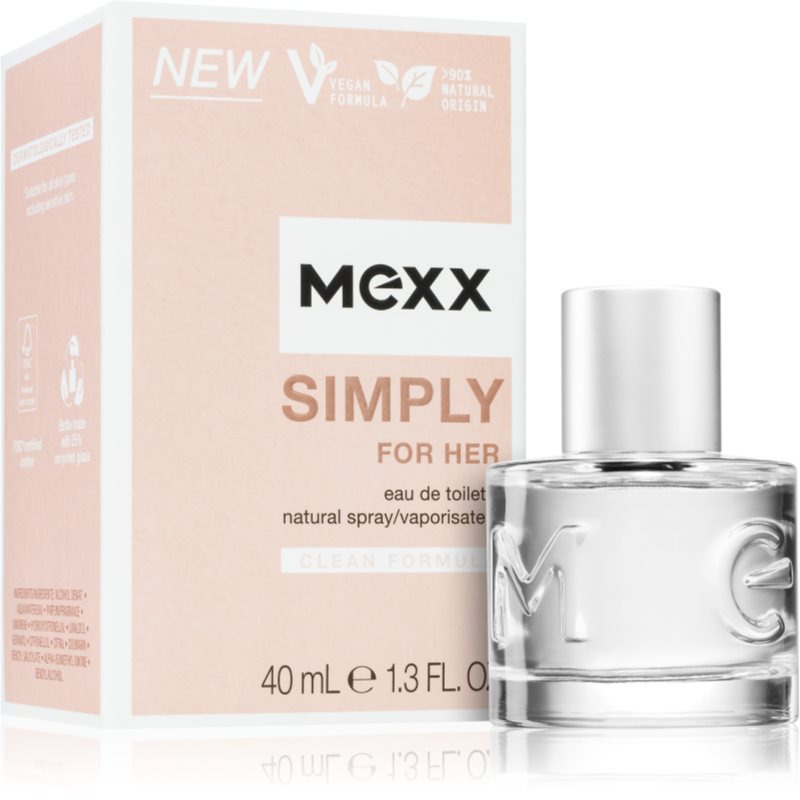 Mexx Simply For Her Eau De Toilette Pour Femme 40 Ml