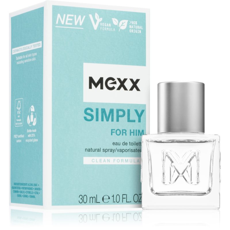 Mexx Simply For Him туалетна вода для чоловіків 30 мл