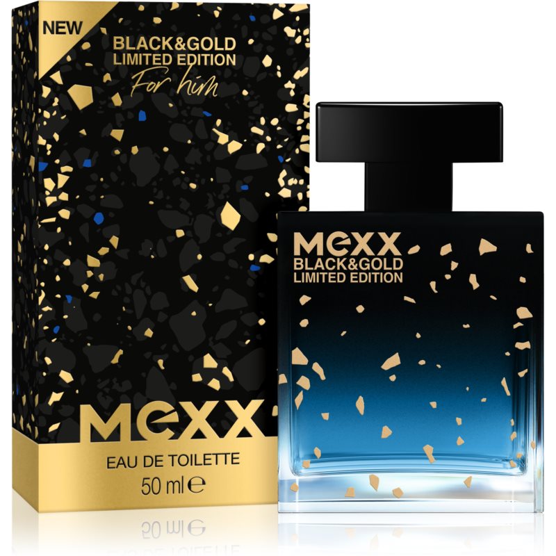 Mexx Black & Gold Limited Edition Eau De Toilette For Men 50 Ml
