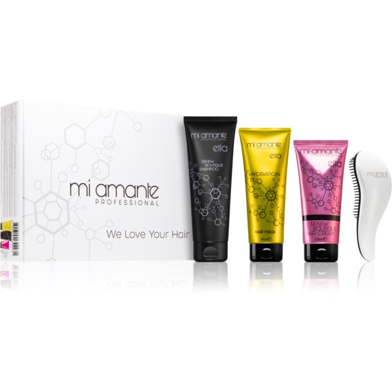 Mi Amante Professional Glamour Keratin Set gift set for shiny and soft hair 4 pc
