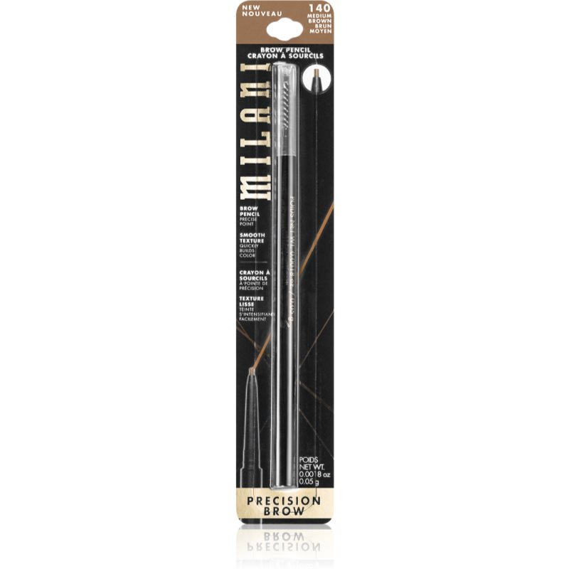 E-shop Milani Milani Precision automatická tužka na obočí 140 Medium Brown 0,05 g