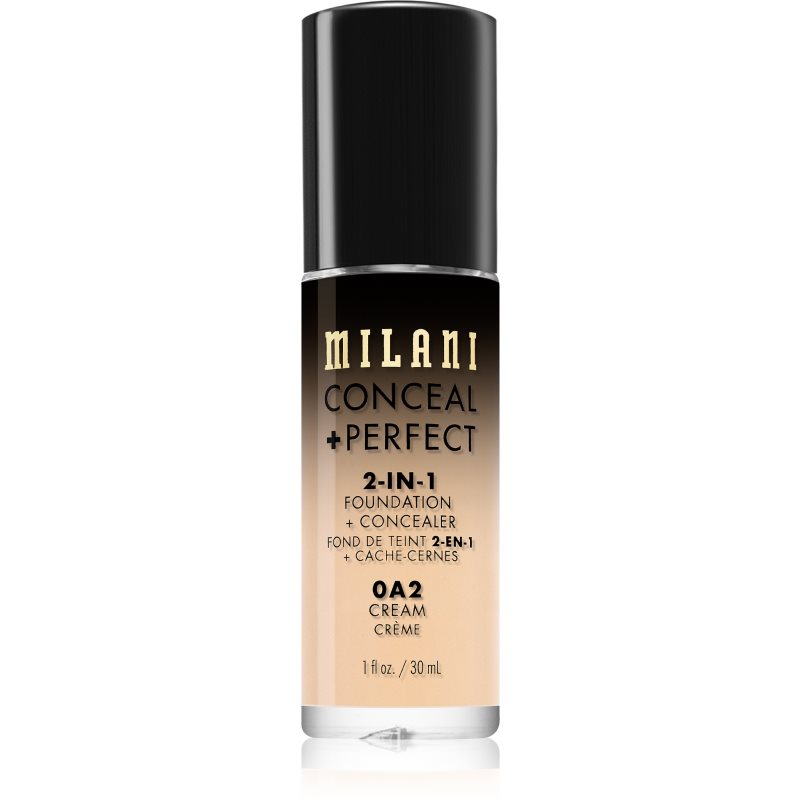 Milani Conceal + Perfect 2-in-1 Foundation And Concealer Foundation 0A2 Cream 30 Ml