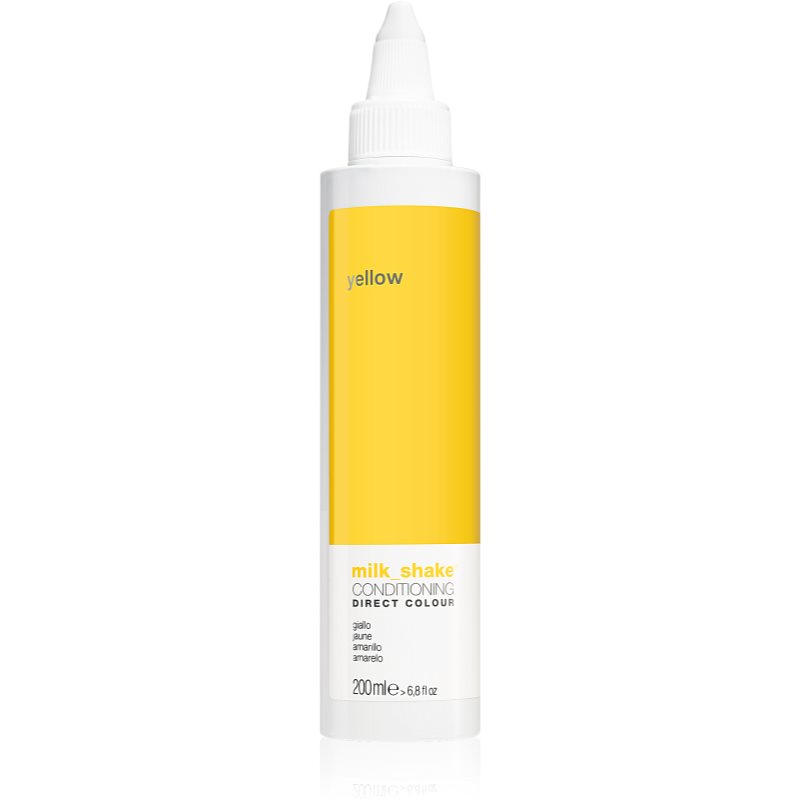 Milk Shake Direct Colour Toning Conditioner For Intensive Hydration For All Hair Types Yellow 200 Ml