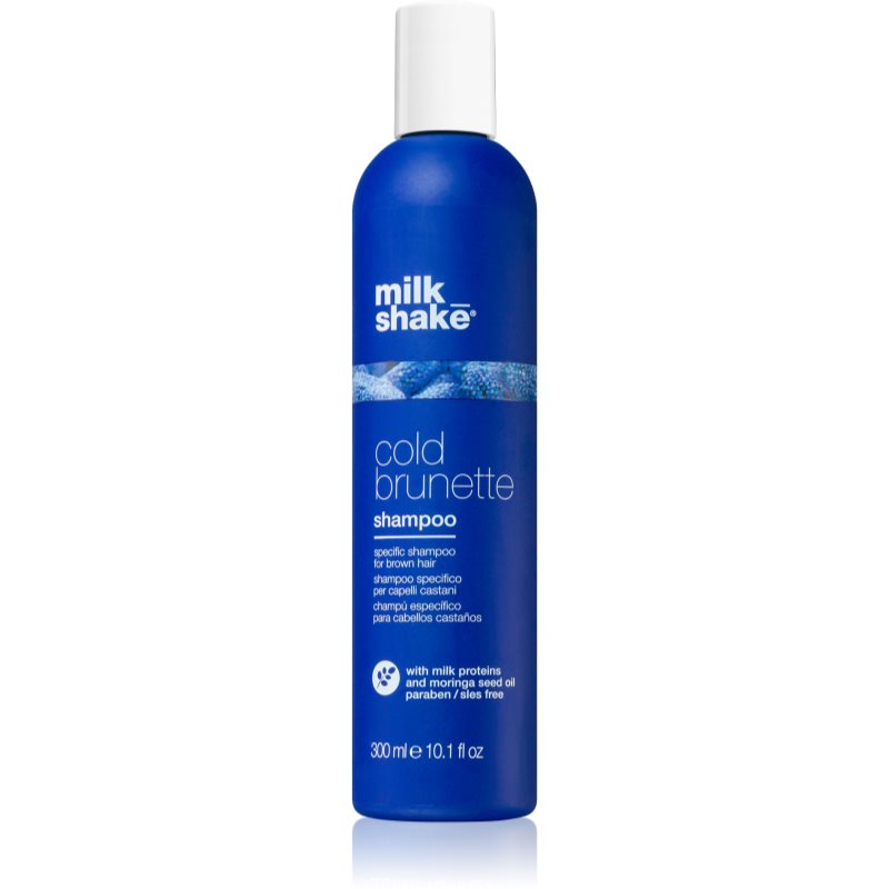 Milk Shake Cold Brunette shampoo for neutralising brassy tones for brown hair shades 300 ml
