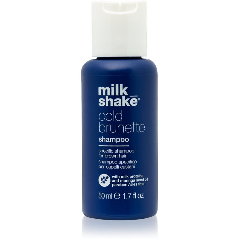 Milk Shake Cold Brunette шампунь-нейтралізатор жовтого відтінку для волосся коричневих відтінків 50 мл