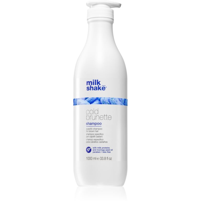 Milk Shake Cold Brunette shampoo for neutralising brassy tones for brown hair shades 1000 ml
