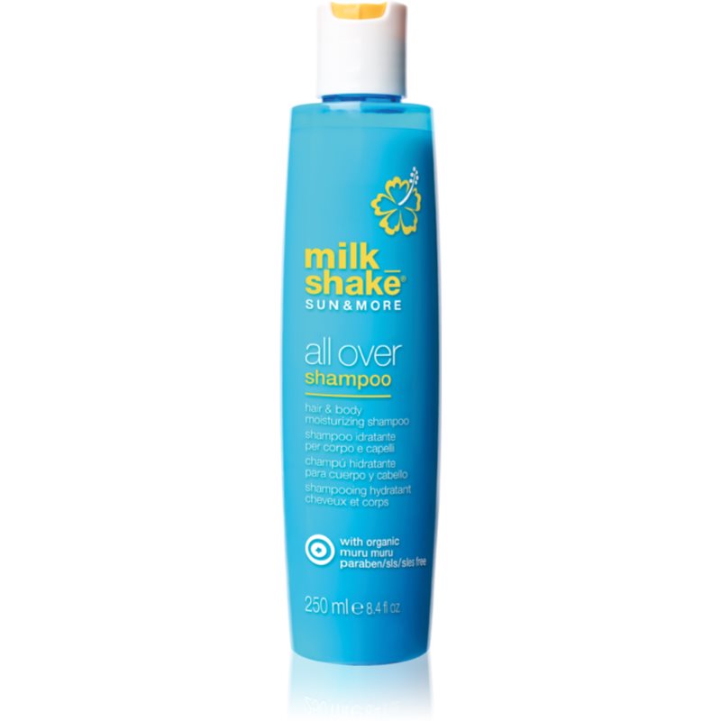 Milk Shake Sun & More All Over Shampoo зволожуючий шампунь для волосся та тіла 250 мл
