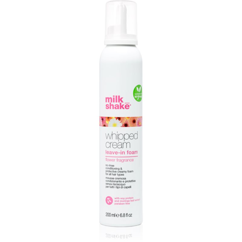 Milk Shake Whipped Cream bezoplachová péče pro všechny typy vlasů Flower Fragrance 200 ml