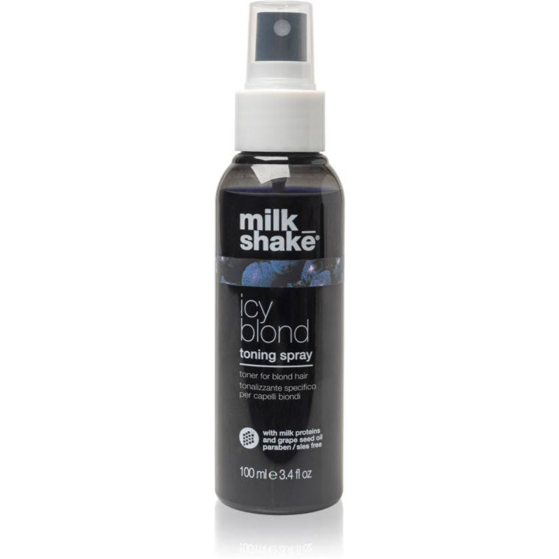 Milk Shake Icy Blond Toning Spray Spray neutralisiert gelbe Verfärbungen 100 ml