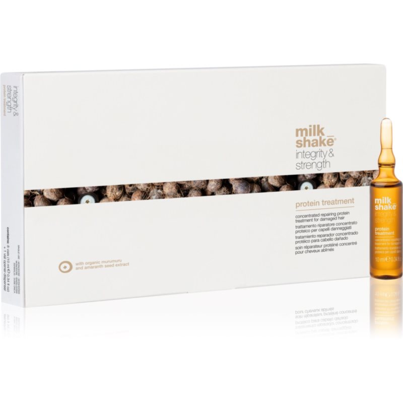 milk_shake® Integrity & Strength Protein Treatment koncentrované sérum pro poškozené vlasy s proteiny 8x10 ml