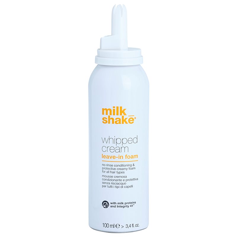 Milk Shake Whipped Cream розгладжуюча захисна пінка для всіх типів волосся мікс барв 100 мл