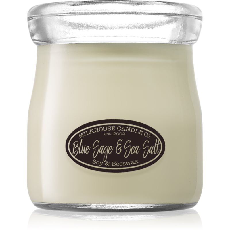 Milkhouse Candle Co. Creamery Blue Sage & Sea Salt kvapioji žvakė grietinės indelyje 142 g