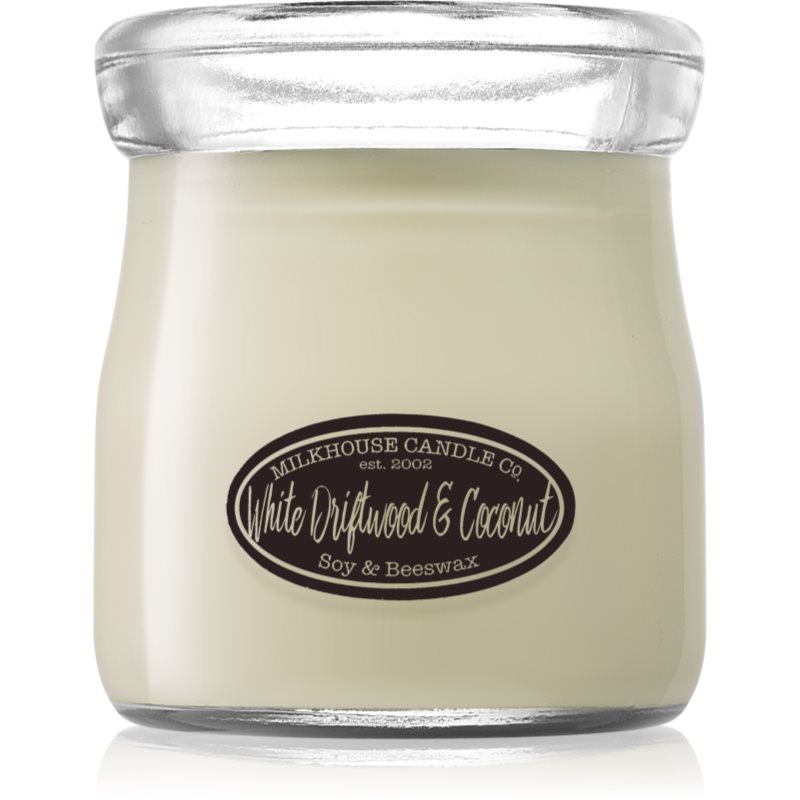 Milkhouse Candle Co. Creamery White Driftwood & Coconut illatgyertya Cream Jar 142 g