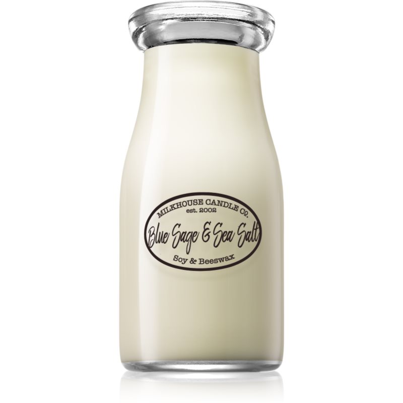 

Milkhouse Candle Co. Creamery Blue Sage & Sea Salt aроматична свічка Milkbottle