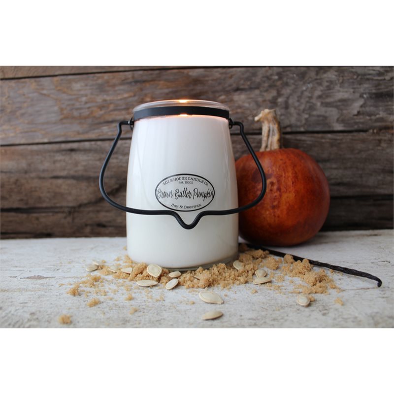 Milkhouse Candle Co. Creamery Brown Butter Pumpkin Aроматична свічка Butter Jar 624 гр
