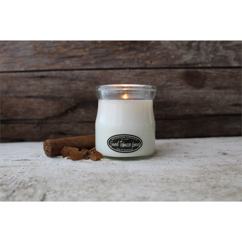 Milkhouse Candle Co. Creamery Sweet Tobacco Leaves Scented Candle Cream Jar 142 G